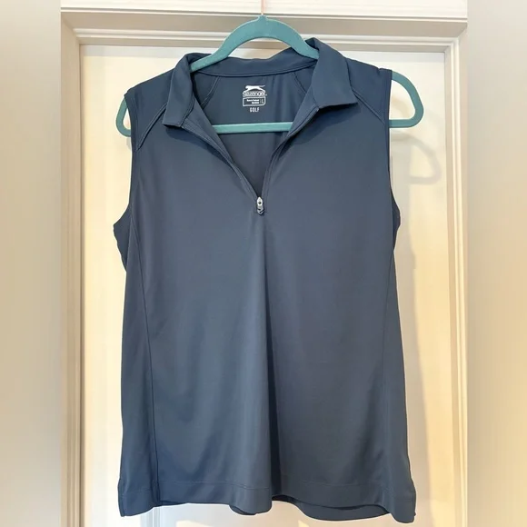 Slazenger Tops Womens Slazenger Sleeveless Golf Top Gray Size